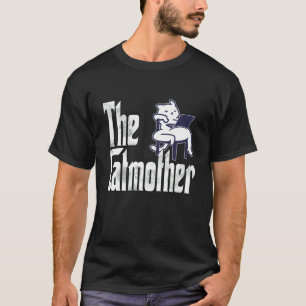 Kat Moeder Katmoeder Kraaie Luie Kat Moeder Kitty T-shirt