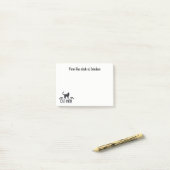 Kat Moeder - Kitten Liefhebber Kat Kittens Zwarte Post-it® Notes (Op bureau)