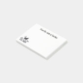 Kat Moeder - Kitten Liefhebber Kat Kittens Zwarte Post-it® Notes (Schuin)