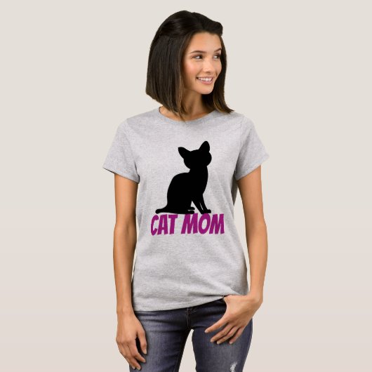 KAT MOEDER KITTEN T-SHIRTS SCHATTIGE (Voorkant volledig)