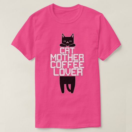 Kat moeder koffie 325 t-shirt (Design voorkant)