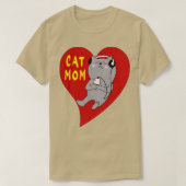 Kat Moeder Koffie Lover 110 T-shirt (Design voorkant)