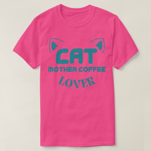 Kat Moeder Koffie Lover 114 T-shirt (Design voorkant)