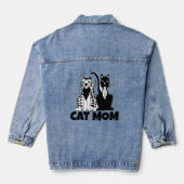 KAT MOEDER KUNST DENIM JAS JACKET (Achterkant)