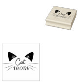 Kat Moeder Liefhebber Moeder Mam Kat Schattige Fun Rubberstempel (Gestempeld)