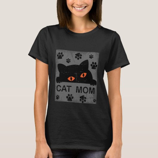 Kat Moeder Liefhebber Moeder Mam Kat Schattige Fun T-shirt (Voorkant)