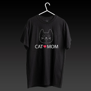 Kat Moeder Liefhebber Moeder Mam Kat Schattige Fun T-shirt