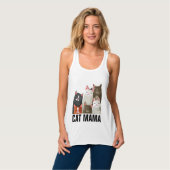 KAT MOEDER MAMA T-SHIRTS & TANKTOPS (Volledige Voorkant)