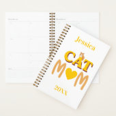 Kat Moeder Met Oranje Tabby Ongedateerd Planner (Display)