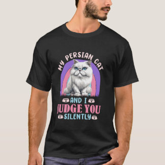 Kat Moeder MIJN PERZISCHE KAT EN IK OORDELEN OVER  T-shirt