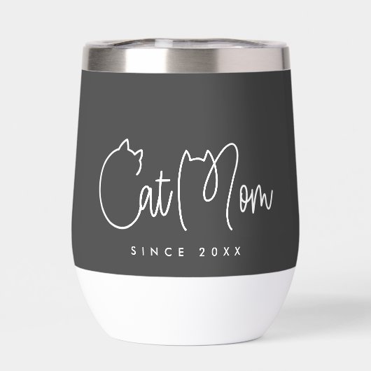 Kat Moeder Modern Chic Speels en Leuke Typografie (Achterkant)