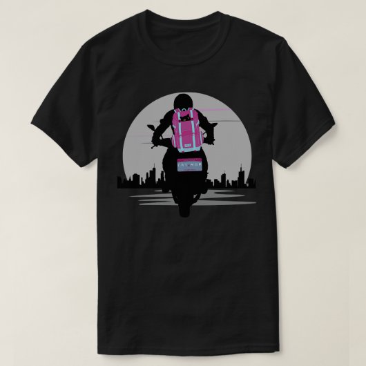 Kat moeder motorfiets kat leven t-shirt (Design voorkant)