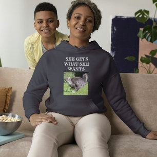 Kat Moeder Op Maat Gemaakte Foto Van Huisdier En T Hoodie