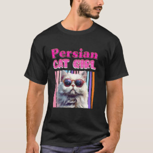 Kat Moeder PERZISCHE KAT MEISJE Grappige Perzische T-shirt