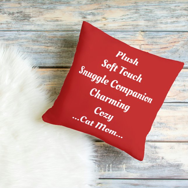 Kat Moeder Pluche Zacht Charmant Gezellig Schattig Kussen (Creator heeft geüpload)