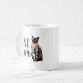 Kat Moeder Siamese Kat Koffiemok (Voorkant links)