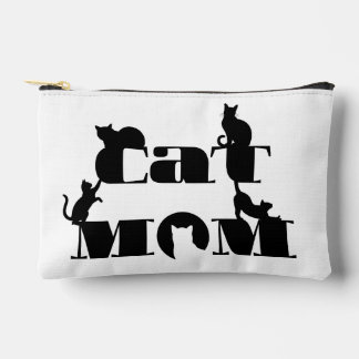 Kat Moeder Silhouet Typografie Etui