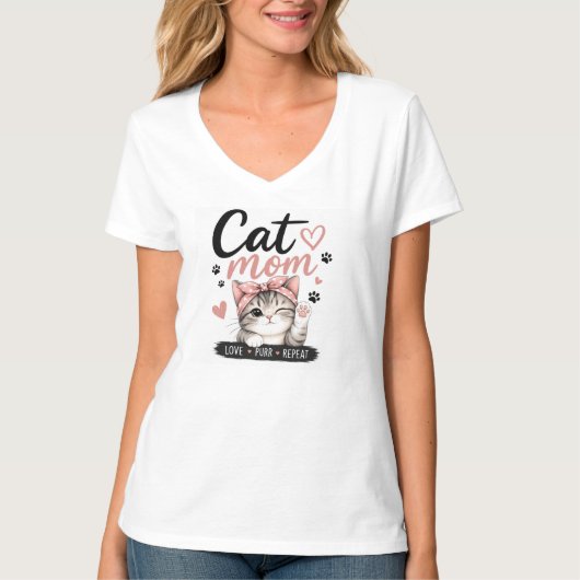 KAT MOEDER T-SHIRT (Voorkant)