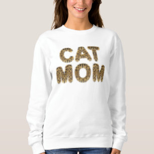 Kat moeder T-shirt kat bont tekst