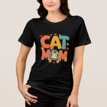 Kat Moeder T-shirt – Retro 70s Groovy Vintage T-sh