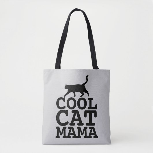 KAT MOEDER T-shirts, COOLE KAT MAMA Tote Bag (Voorkant)