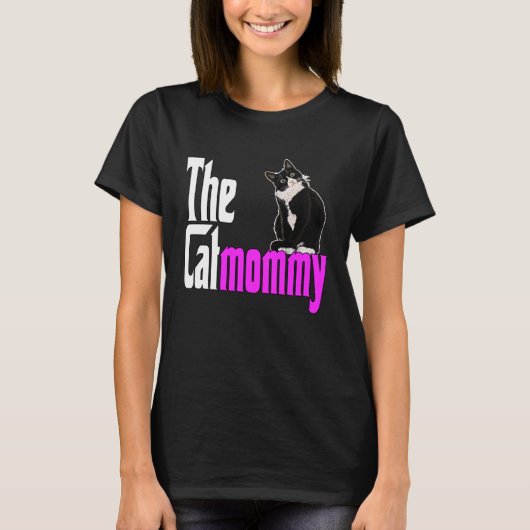 Kat Moeder van de Catmoeder Crazy Cat Mama T-shirt (Voorkant)