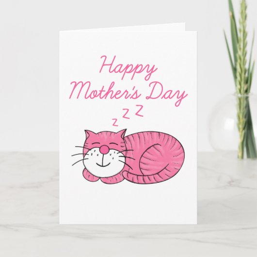 Kat-Moederdag Bedankkaart (Voorkant)