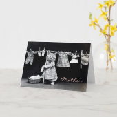 Kat Moederdag kaart (Gele Bloem)