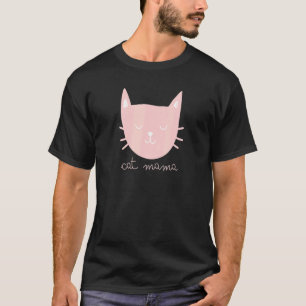 Kat Moedertje kat Roze Kitten T-shirt
