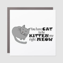 Kat moet Kitten Me Recht Meow zijn Automagneet