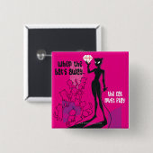 Kat moet worden afgespeeld vierkante button 5,1 cm (Voorkant /achterkant)