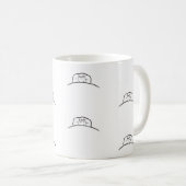 Kat mok, Kat in een bed mok, kat liefhebber mok (Voorkant rechts)