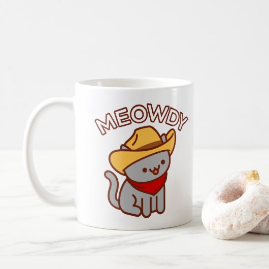 Kat-Mok - "MEOWDY" Koffiemok (Met donut)