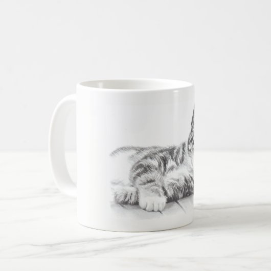 Kat-mok, mok katten, kattenliefhebbers mok (Voorkant links)