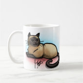 Kat-Mok - Siamese patroonpatroon Koffiemok (Links)