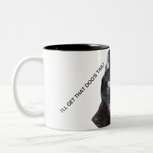 Kat-Mok Tweekleurige Koffiemok (Links)