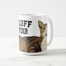 Kat mokkopje knuffel je koffiemok