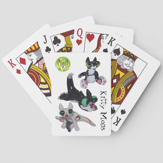 Kat Mons die Kaarten spelen (Achterkant)