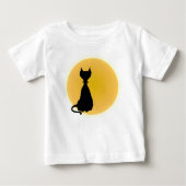 Kat & Moon Fun Kat Cartoon voor Babes Shirt (Voorkant)