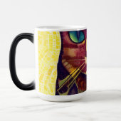 Kat moroccan mosaic abstract art pattered kat magische mok (Links)