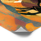 Kat moroccan mosaic abstract art portret kat poster (Hoek)