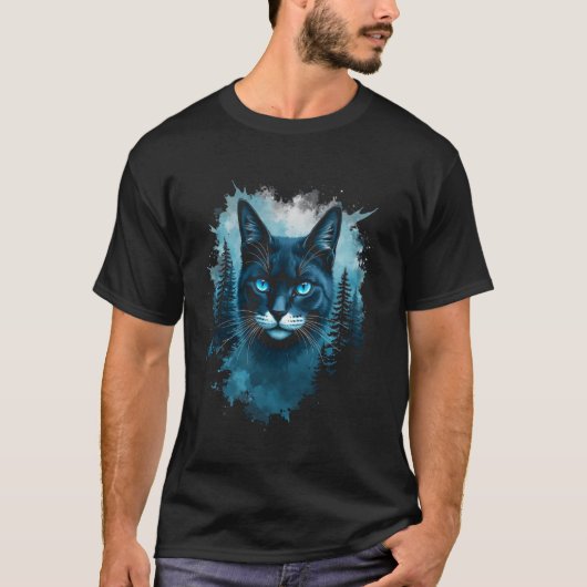 Kat motief t-shirt (Voorkant)