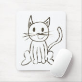 Kat Mousepad Muismat (Met muis)