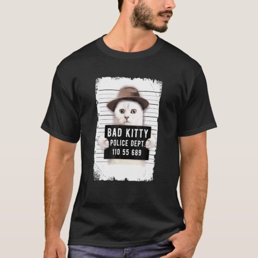 Kat Mug Shot T-shirt (Voorkant)