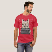 Kat Mugshot Kat Mam Gift vriend T-shirt (Voorkant volledig)