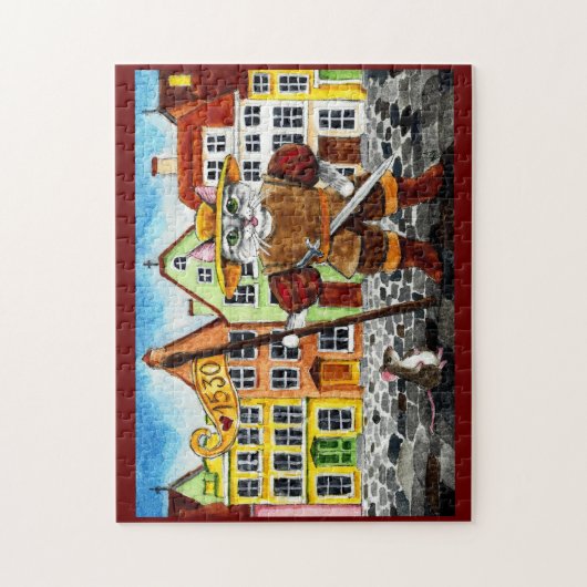Kat, muis, Estse folklore puzzel Legpuzzel (Verticaal)