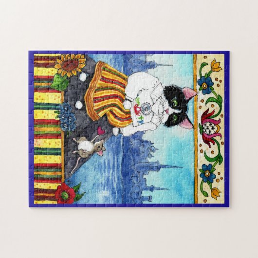 Kat muis Estse folklore puzzel Legpuzzel (Horizontaal)