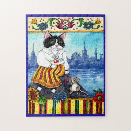 Kat muis Estse folklore puzzel Legpuzzel (Verticaal)