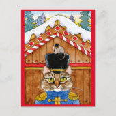 Kat, muizen, muskietenkraker briefkaart (Voorkant)