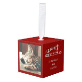 Kat Multiple Photos Meowy kerstgerei Decoratie (Voorkant hoekig)